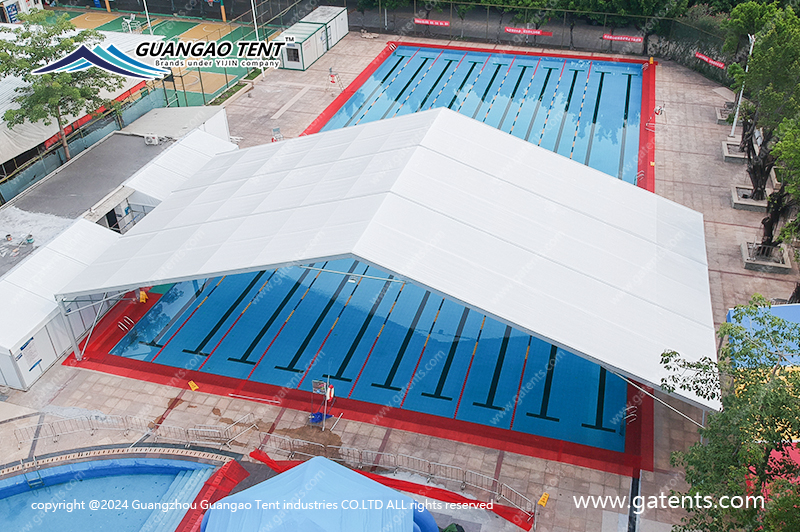 Chinese swimming pool canopy